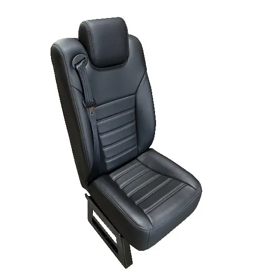 Leather Passenger Side Reclining Commuter Seat 1