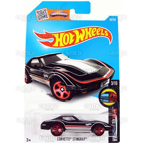 Corvette Stingray #58 Black - 2016 Hot Wheels 1