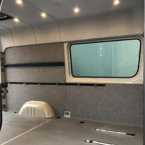2019+ Sprinter Van Wall Liner Kit, 170" Ext, High Roof, Crew, Upholstered 1