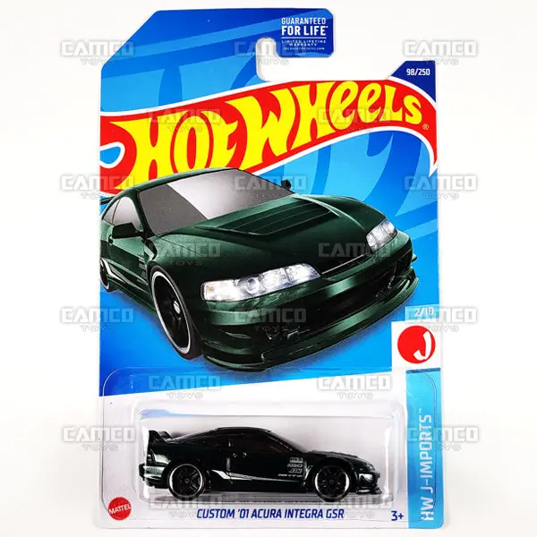 Custom 01 Acura Integra Gsr #98 Green - 2022 Hot Wheels 1