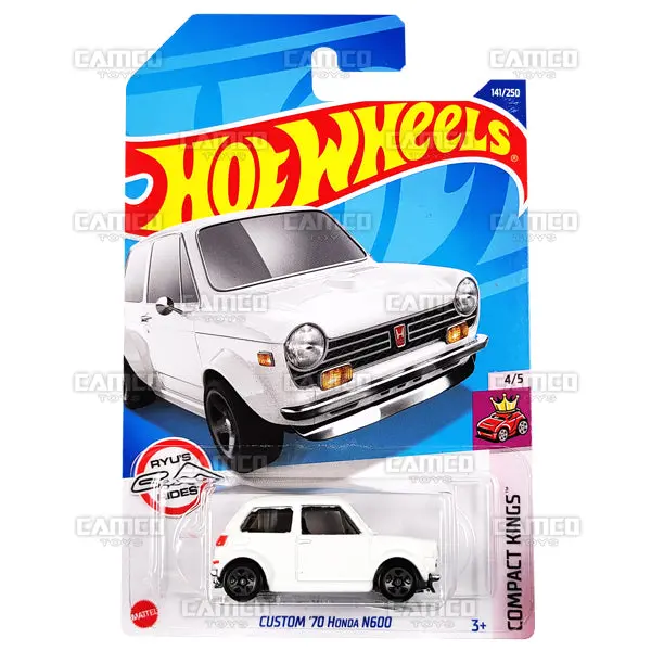 Custom 70 Honda N600 #141 White - 2022 Hot Wheels 1