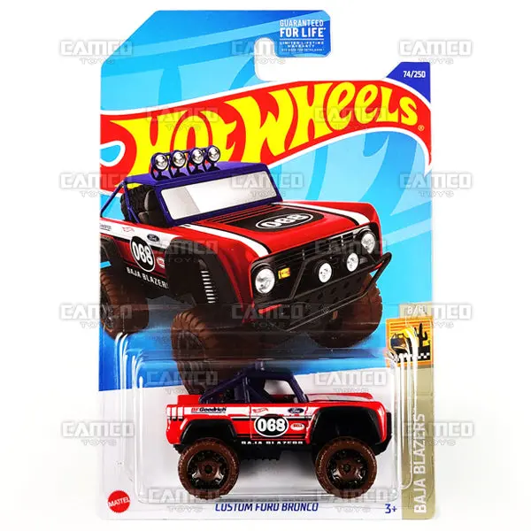 Custom Ford Bronco #74 Red - 2022 Hot Wheels 1