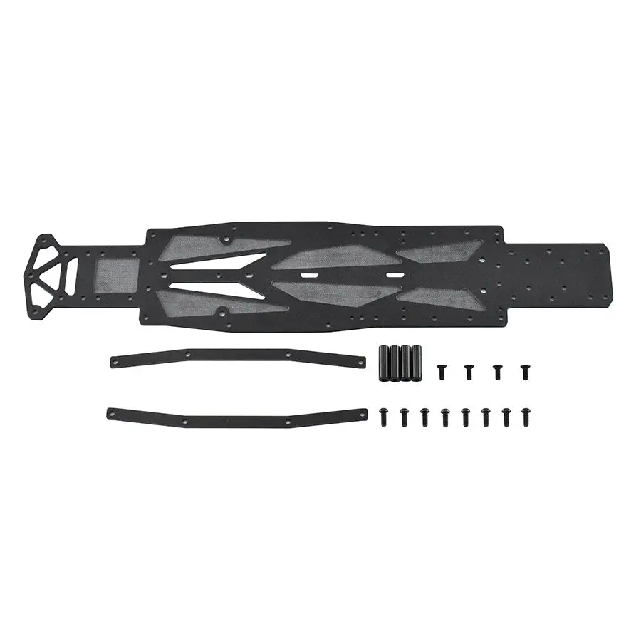 Rêve D Rdx Black Frp Main Chassis & Side Deck Set V2 1