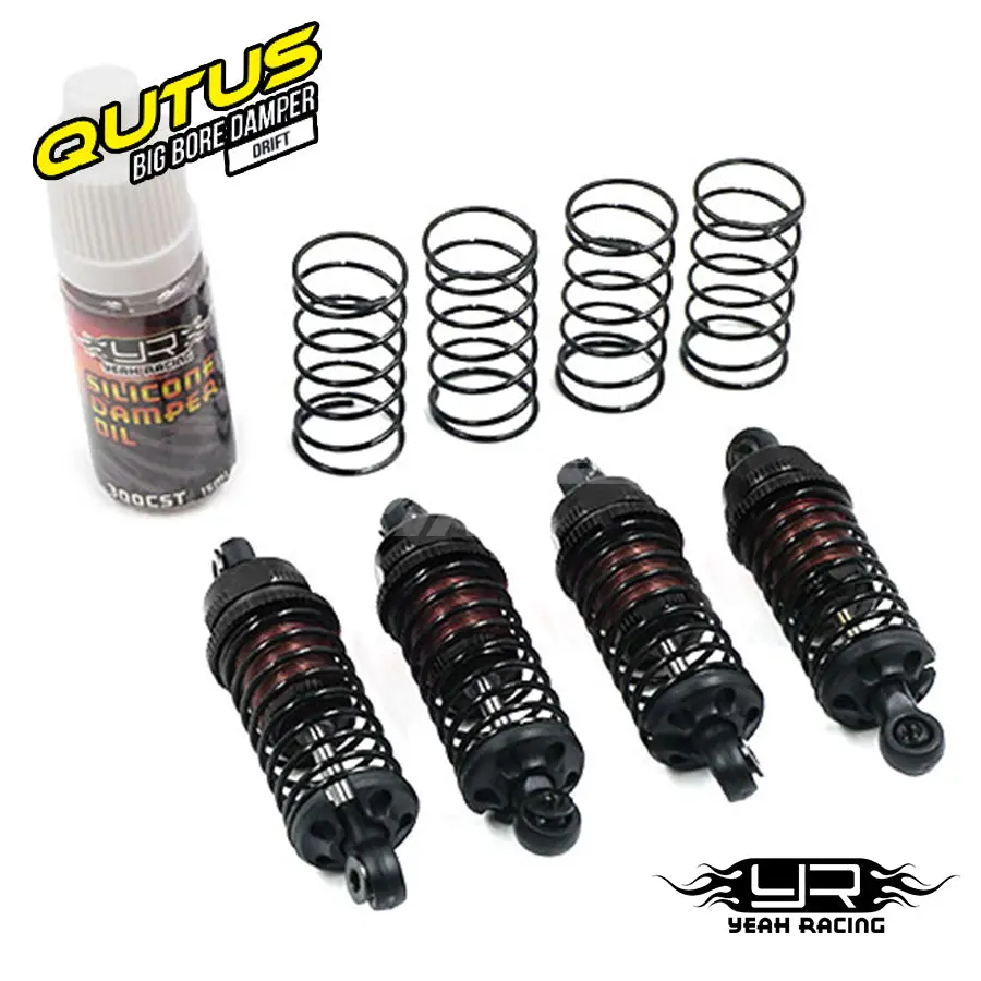 Yeah Racing Qutus Slider Damper Set - Black 1