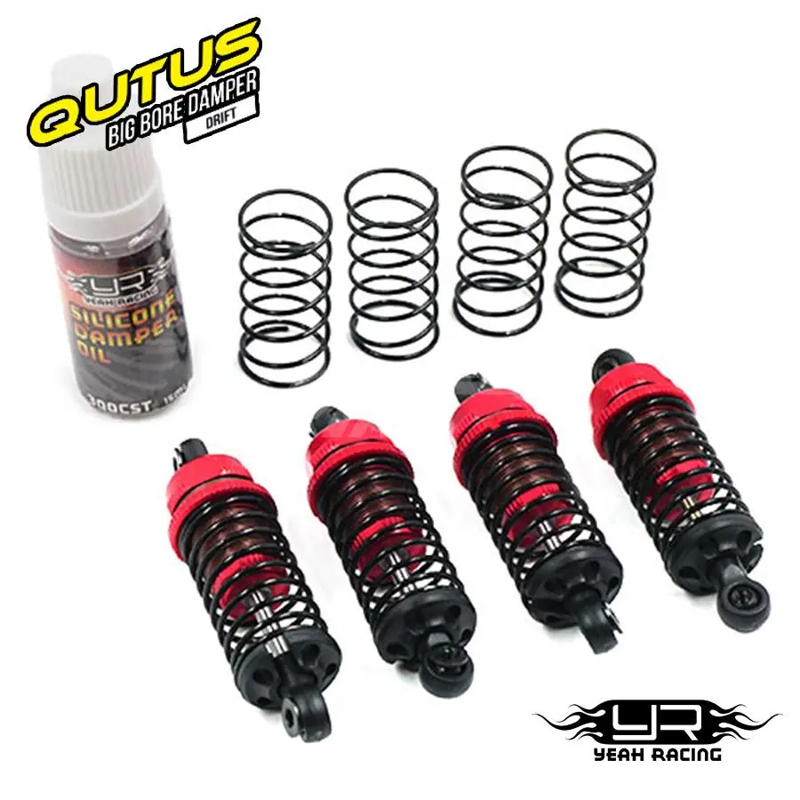 Yeah Racing Qutus Slider Damper Set - Red 1