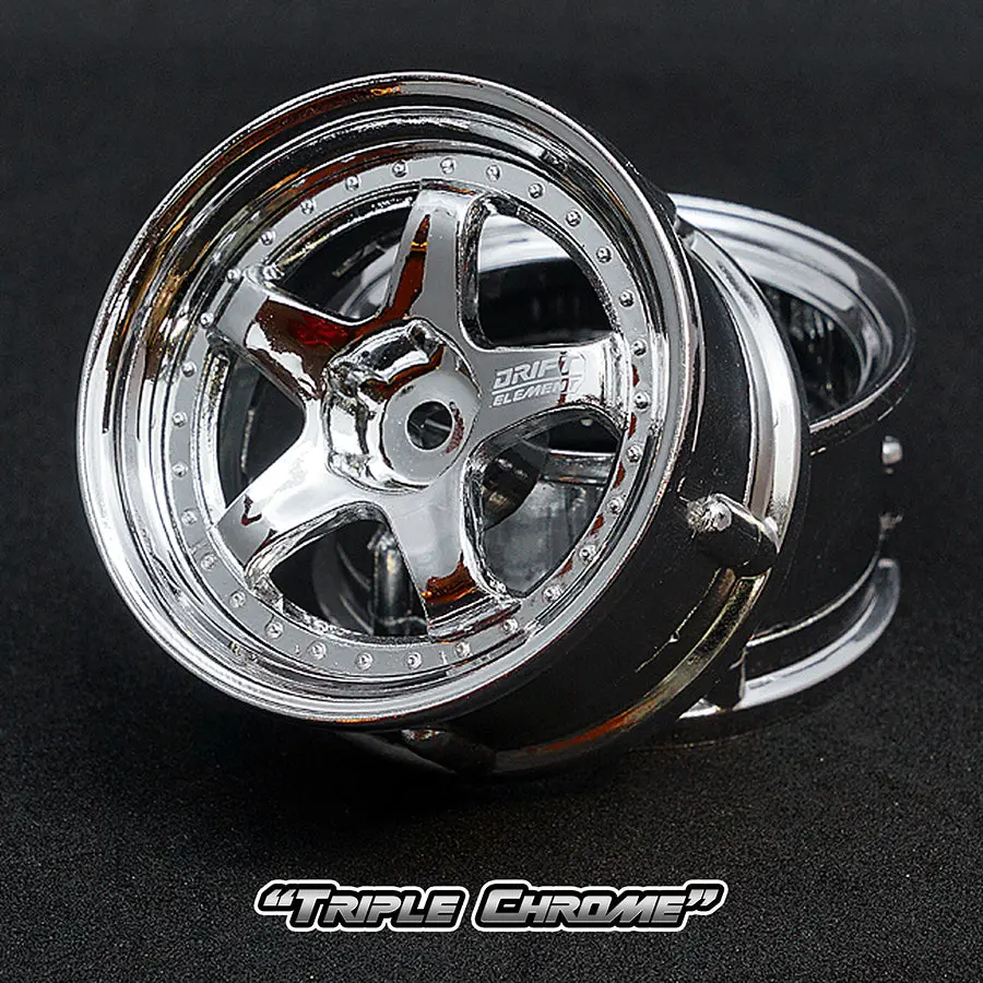 De 5 Spoke Wheel Set - Triple Chrome 1