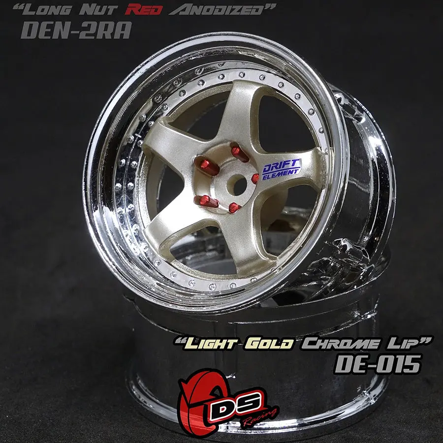 De 5 Spoke Wheel Set - Light Gold/Chrome 1