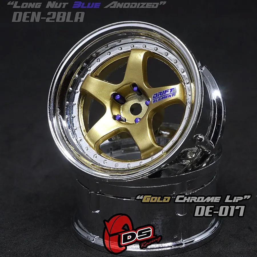 De 5 Spoke Wheel Set - Gold/Chrome 1