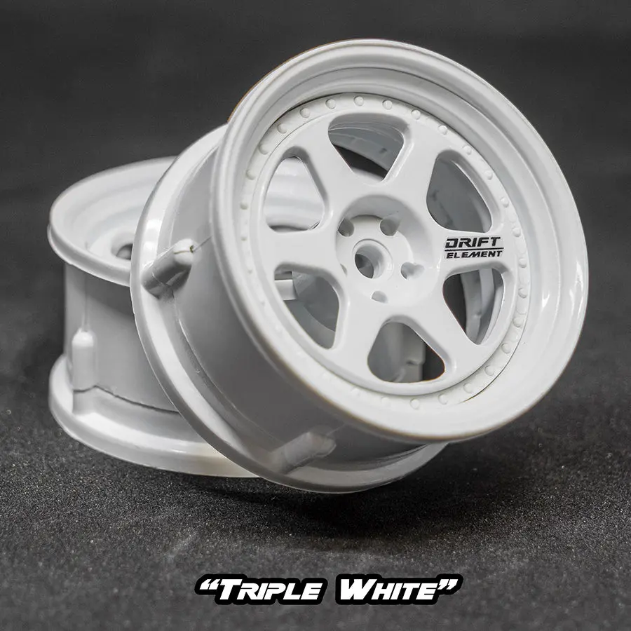 De 6 Spoke Wheel Set - Triple White 1