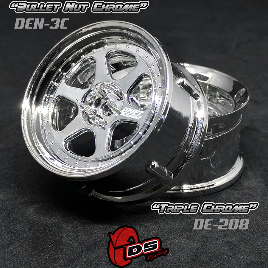 De 6 Spoke Wheel Set - Triple Chrome 1