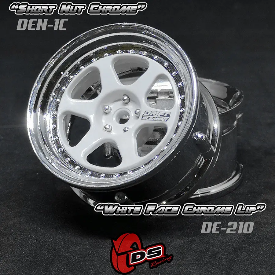 De 6 Spoke Wheel Set - White/Chrome 1