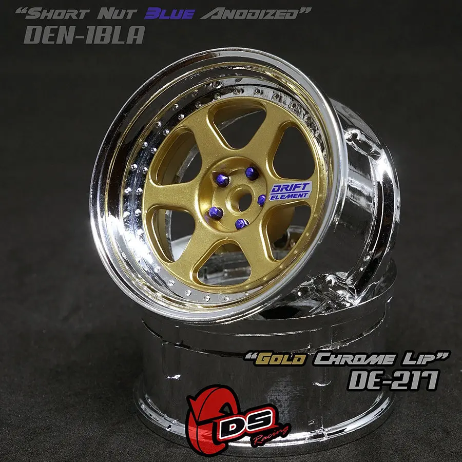 De 6 Spoke Wheel Set - Gold/Chrome 1