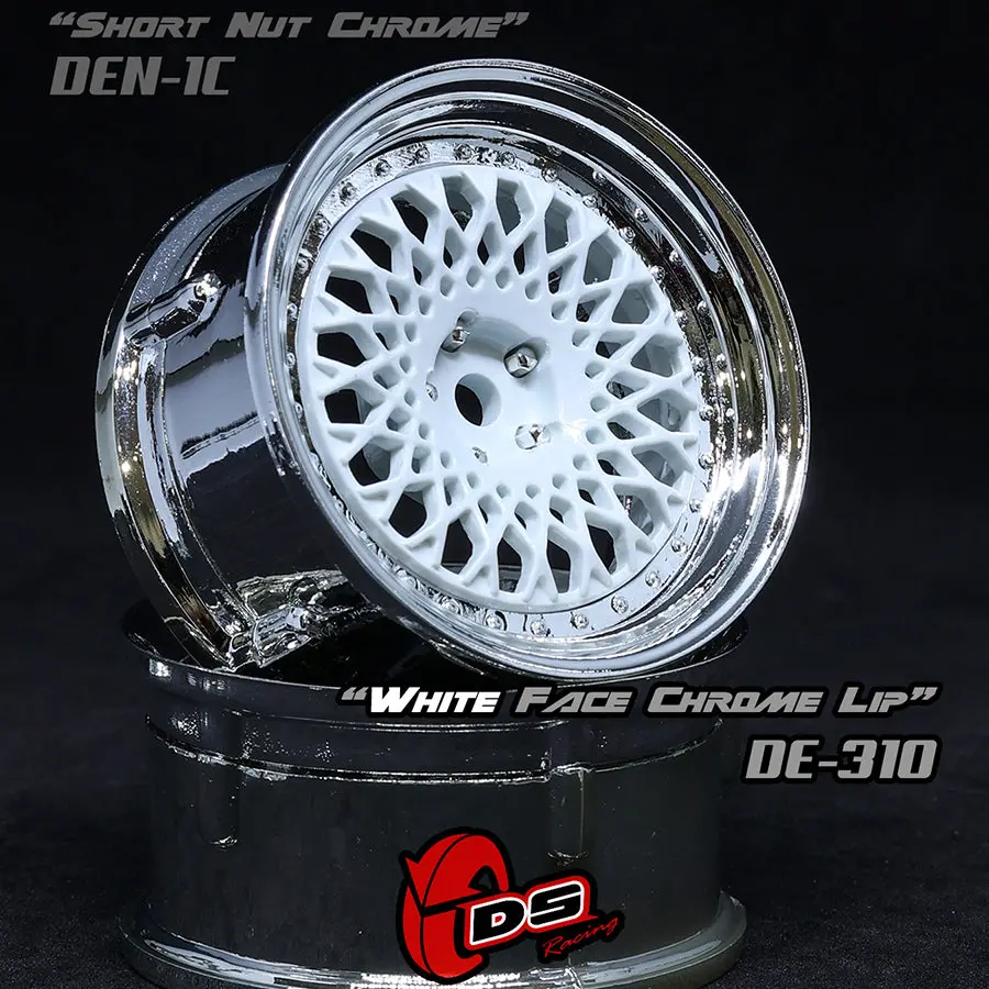 De Mesh Wheel Set - White/Chrome 1