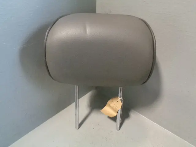 Range Rover L322 Rear Headrest Leather In Grey With Black Piping 2002 To 2006 1