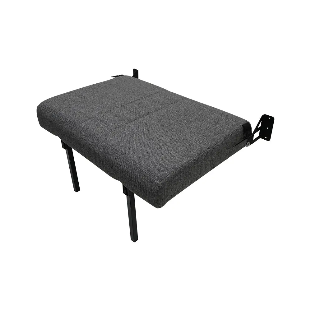 34" Folding Bench Seat - Retro Graphite Tweed 1