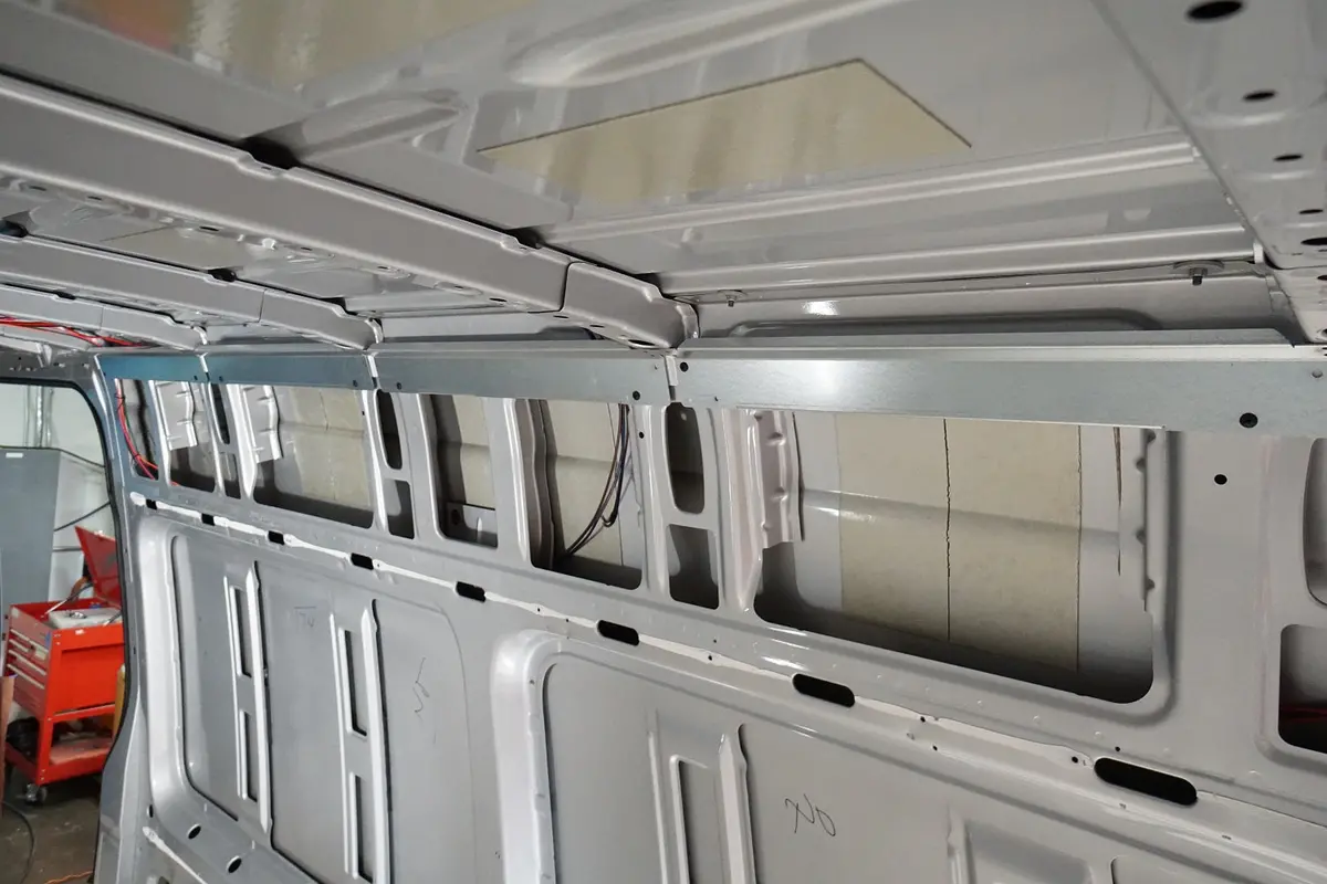 07+ Sprinter Van 170 - Upper Cabinet Wall Brace Kit 2