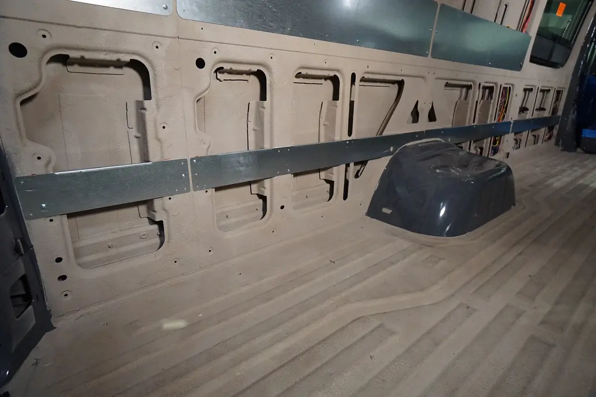 07+ Sprinter Van 170 Ext - Lower Furniture Wall Brace Kit 1