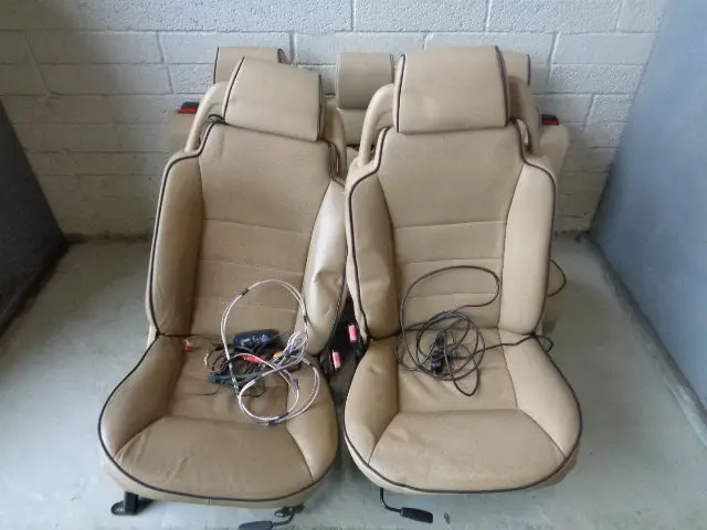 Discovery 2 Seats Beige Manual Leather X5 Land Rover 1998 To 2004 06033 1