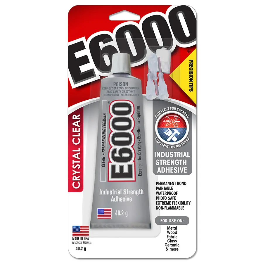 E6000 Adhesive 40.2G - Clear W/ Precision Tips 1