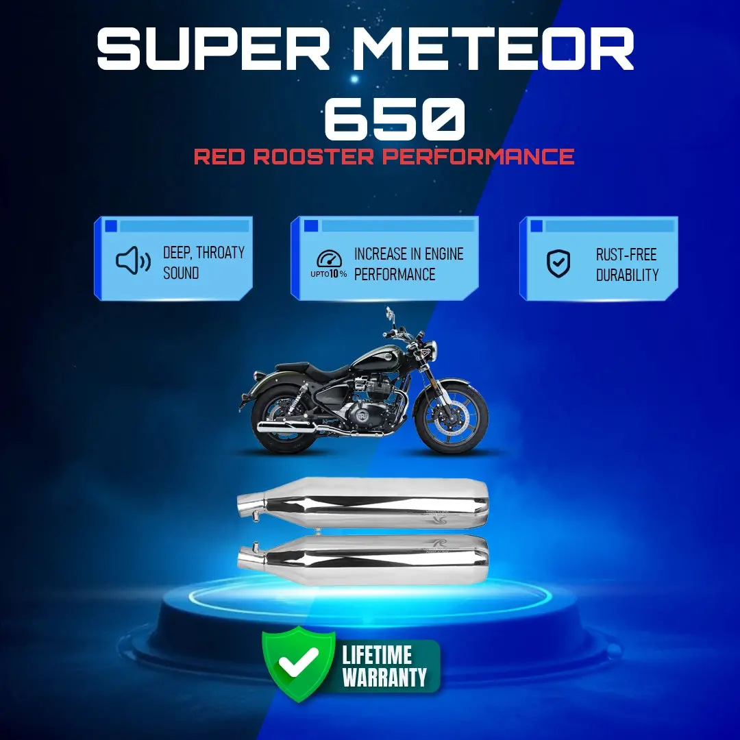 Red Rooster Performance Super Meteor 650 Astral Exhaust Polish 1