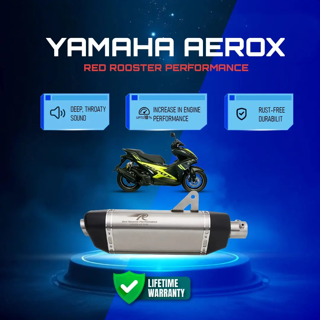 Red Rooster Performance Yamaha Aerox Luna Exhaust 1