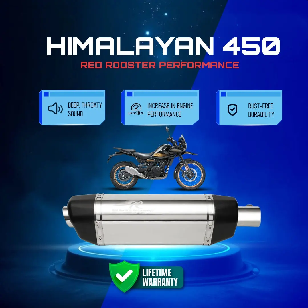 Red Rooster Performance Himalayan 450 Vertex Pro Exhaust Matte 1