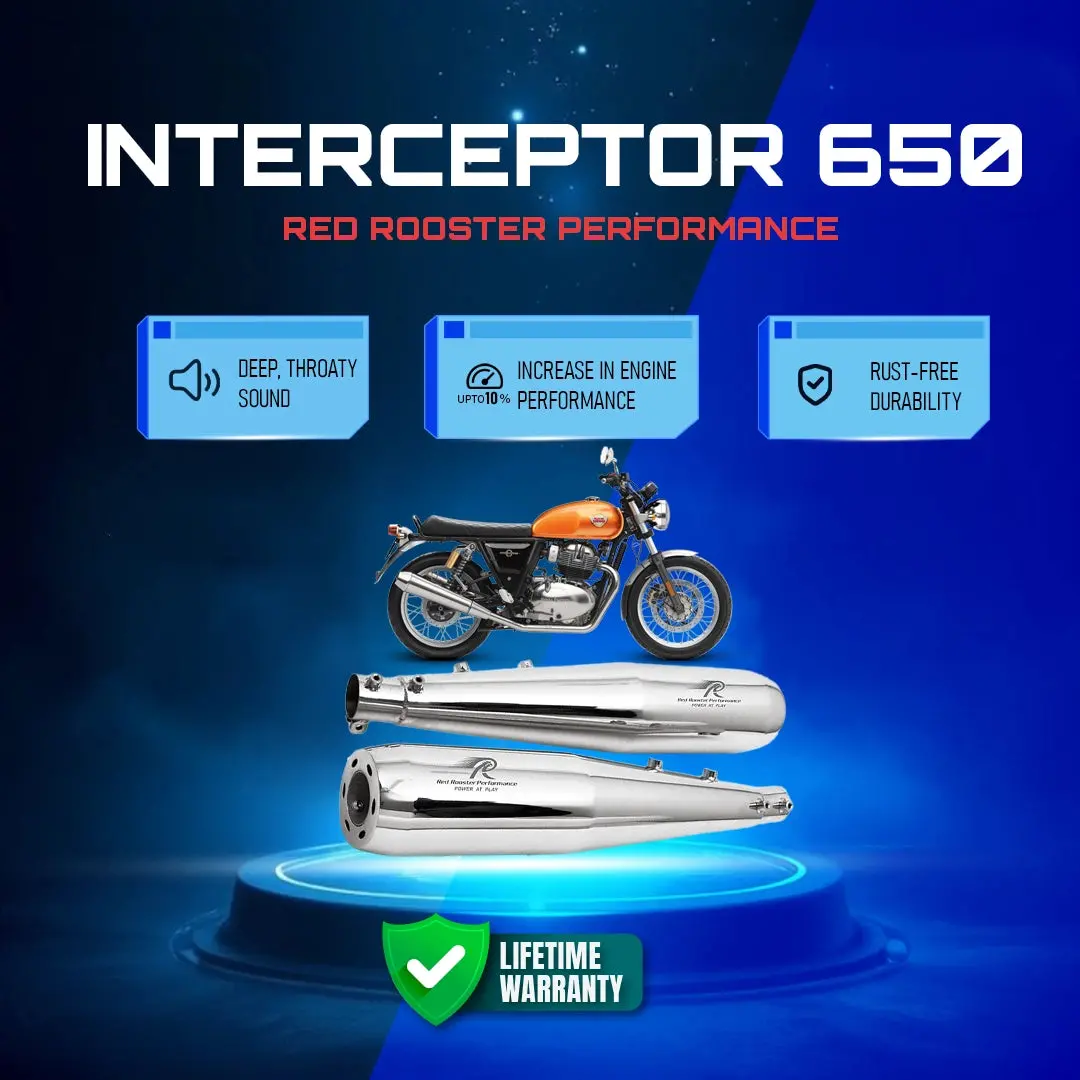 Red Rooster Performance Stellar Pro Exhaust For Interceptor 650 & Continental Gt 650 1