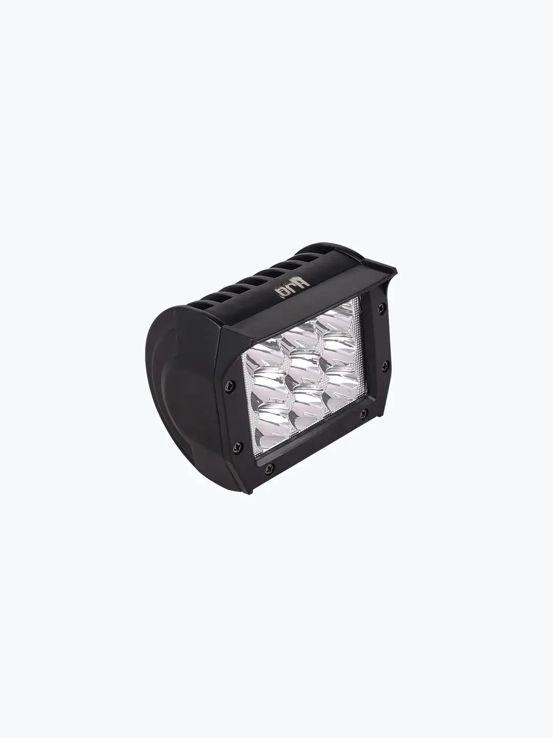Hjg 9 Led Single Square Plain White With Shade 1
