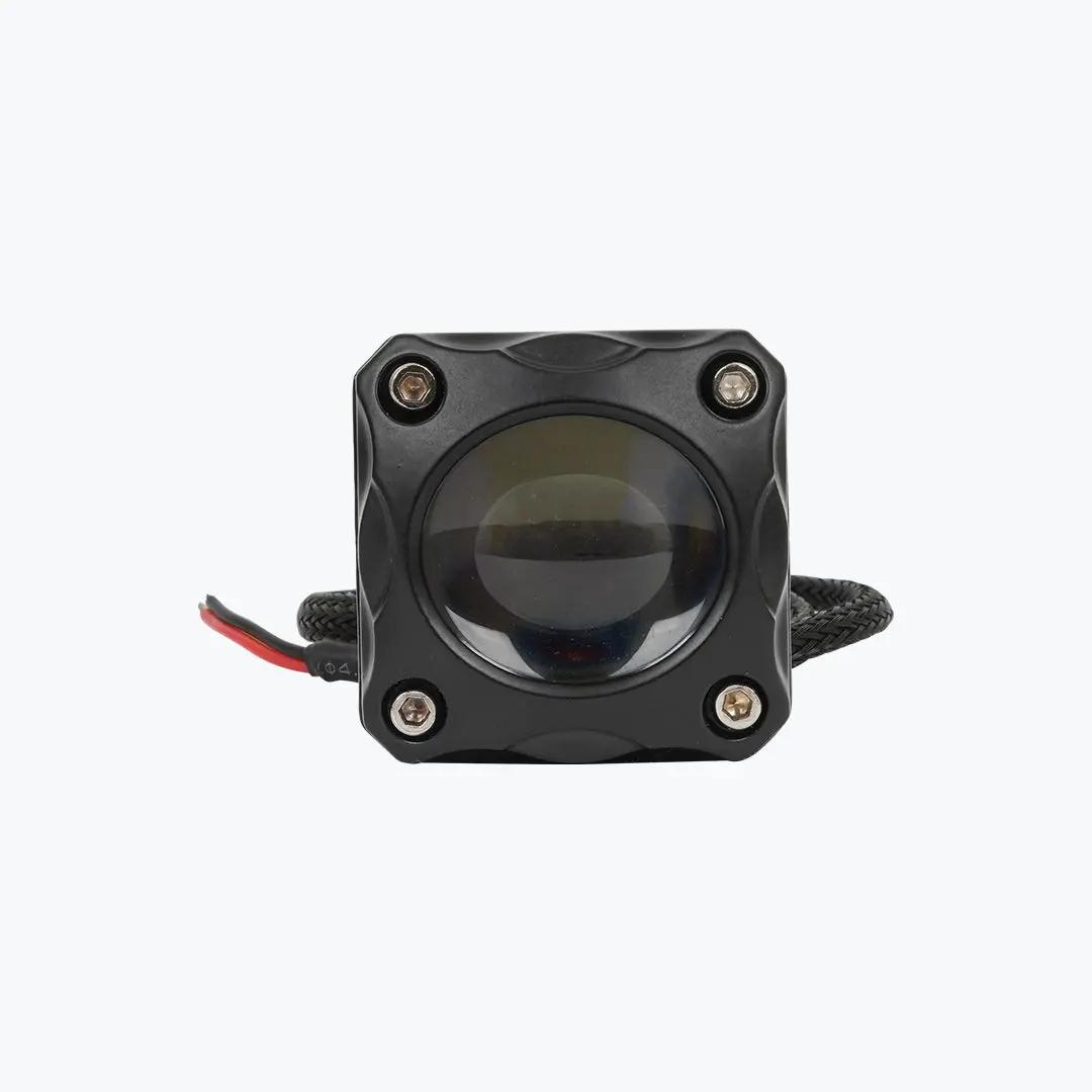 Hjg Universal Square Red Devil Eye Fog Light 1