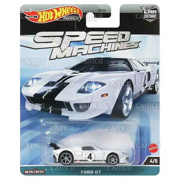 Ford Gt #4 White - 2023 Hot Wheels (Speed Machines) 1