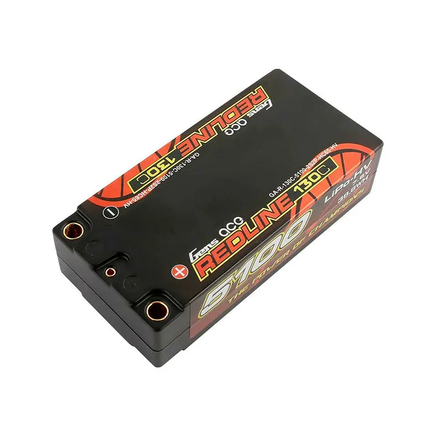 Gens Ace Redline 5100Mah 130C 7.6V Hv Shorty Lipo Battery 1