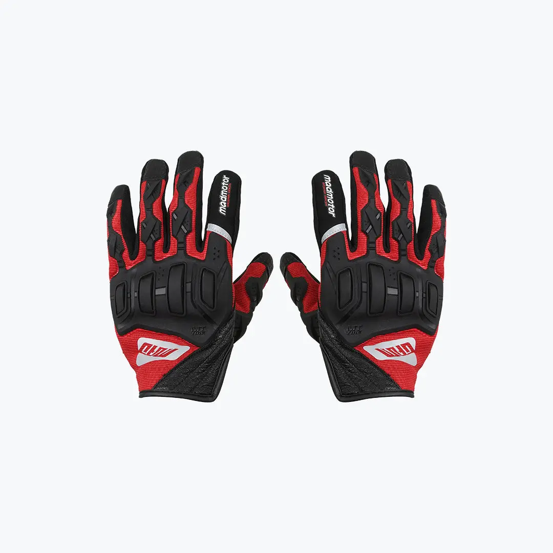 Madmotor Mt Tire Mt-37 Gloves Black Red 1