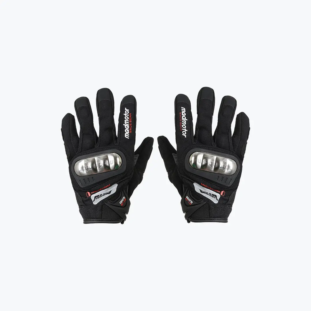 Madmotor Stainless Steel Series Mt-28 Gloves Black 1