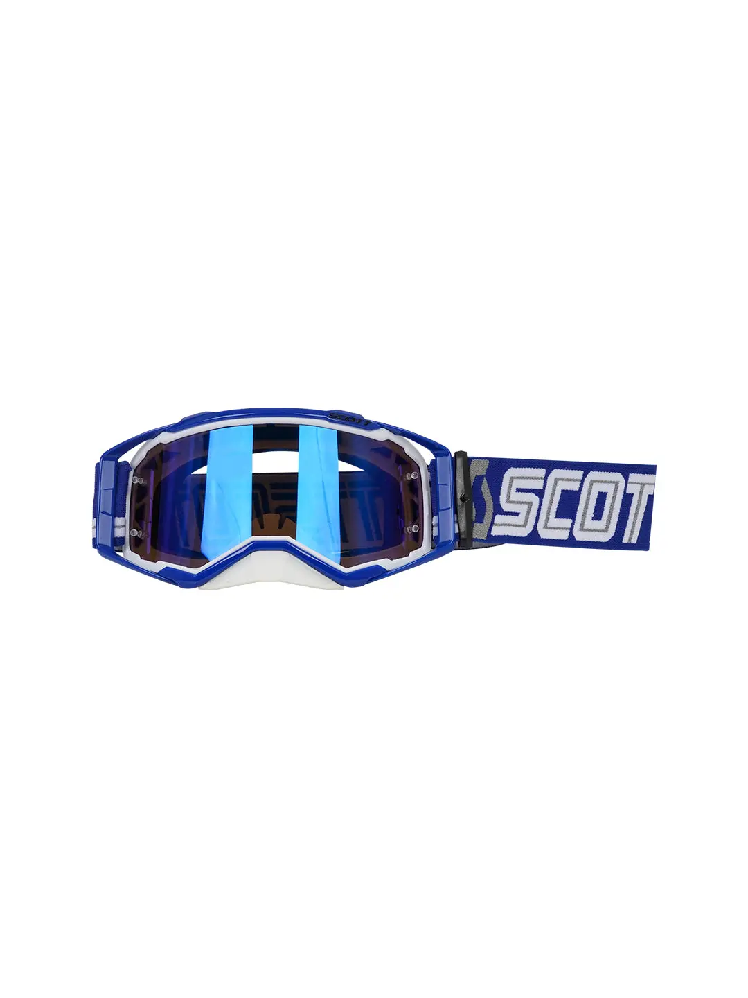 Scott Replica Goggles With Box Blu Blk.F Wht.N Blue Tint 1