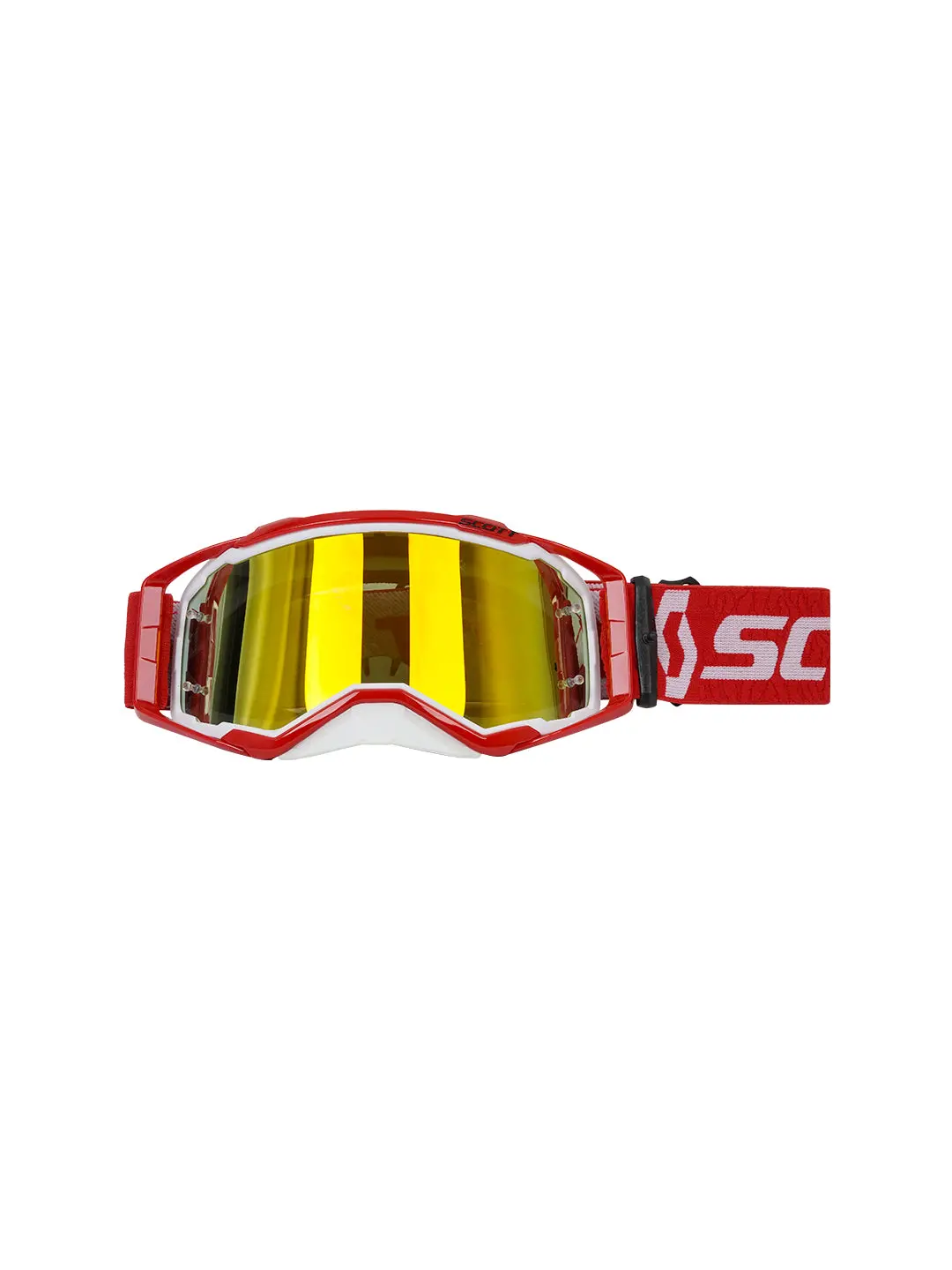 Scott Replica Goggles With Box Red Wht.F Wht.N Gold Tint 1