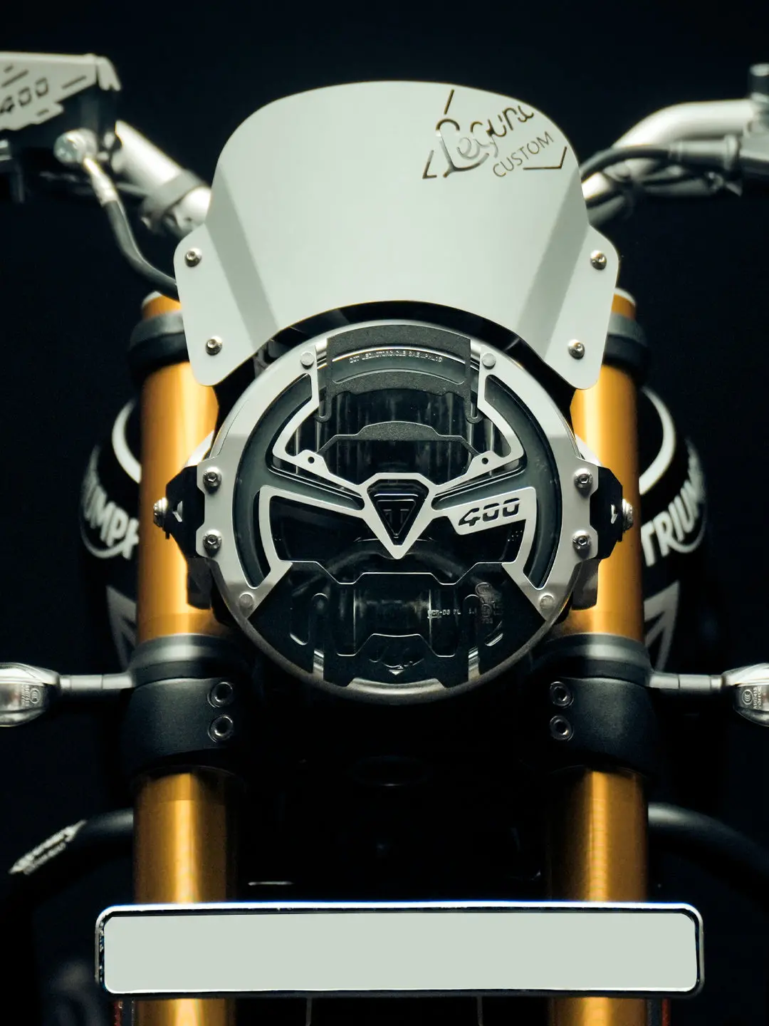 Legundary Triumph Speed 400 And Scrambler 400 X Cosmic Headlight Grill 1