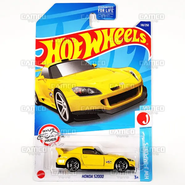 Honda S2000 #118 Yellow - 2022 Hot Wheels 1