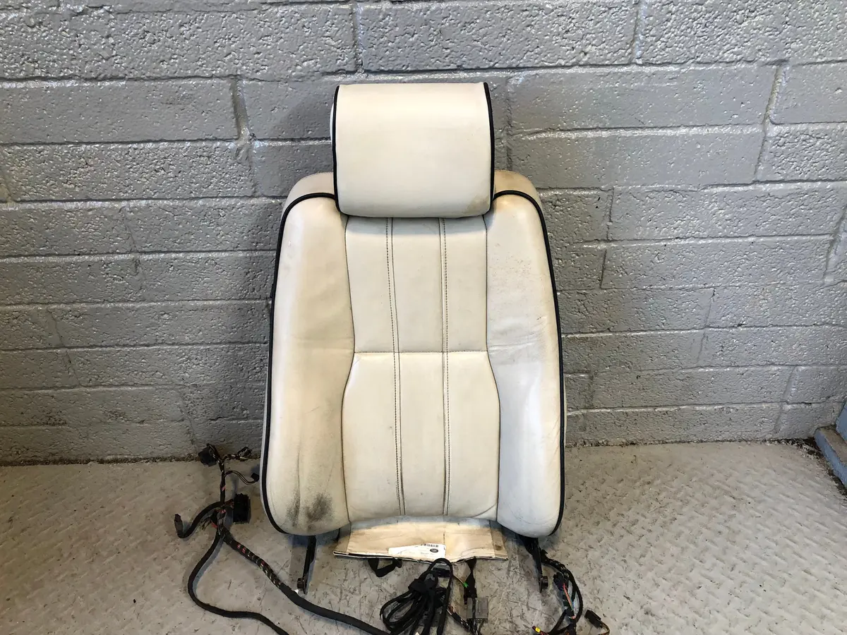 Range Rover L322 Seat Back Off Side Front Ivory Leather Heated Screen R27115 1