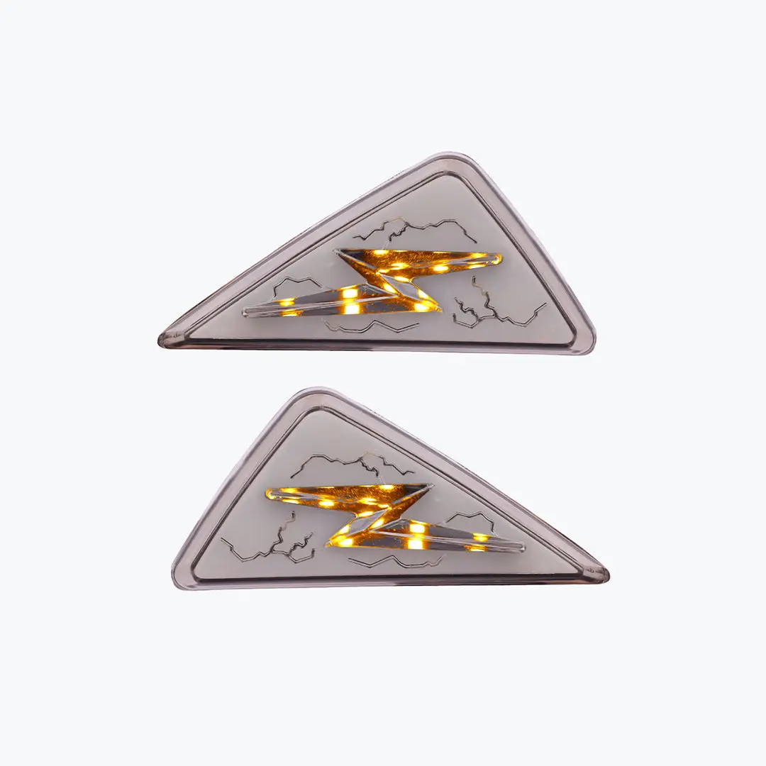 Hjg D-298 Thunder Flushmount Running Indicator Ylw Red 1