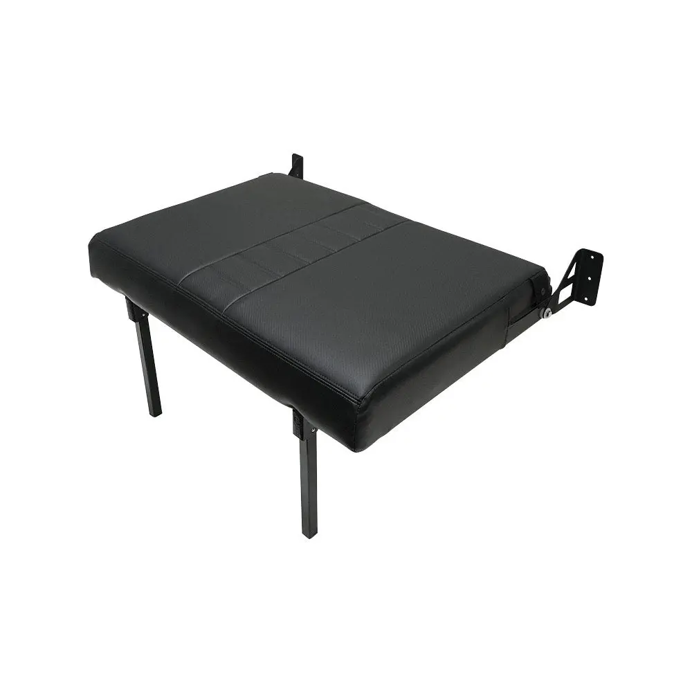 34" Folding Bench Seat - Carbon Fiber Vinyl 1