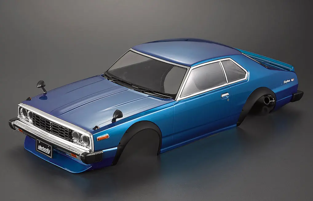 Nissan 1977 Skyline Hardtop 2000 Gt-Es Body Set - Blue 1