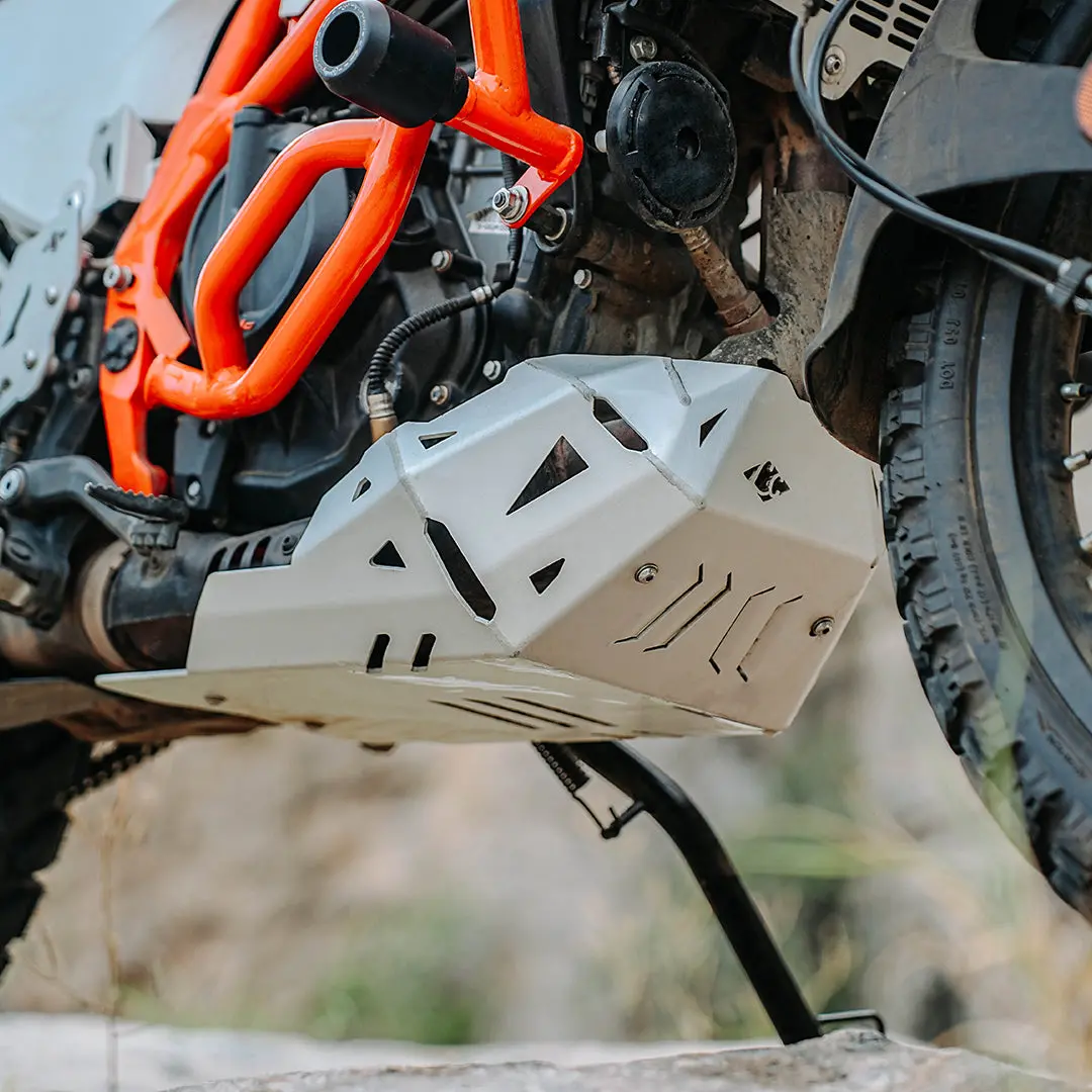 Legundary Ktm 390 Enduro R Vambrace Bash Plate Silver 1