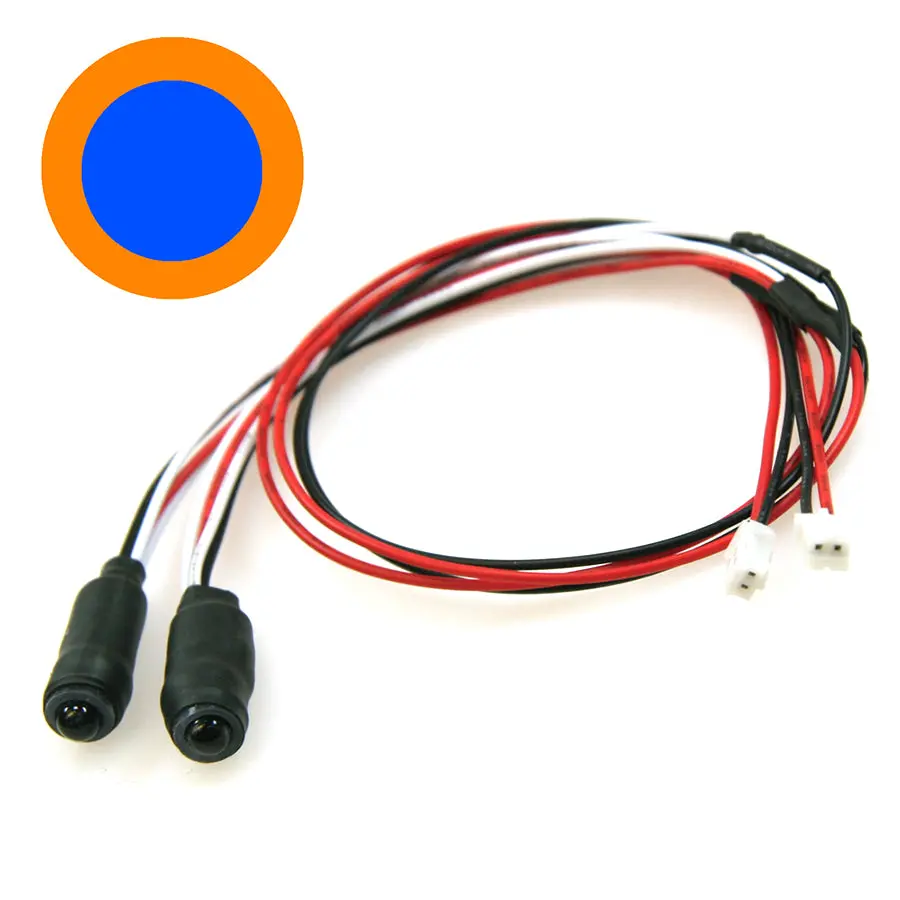 Eagle Racing Twin Action Angel Eyes Led 5Mm - Blue/Orange 1