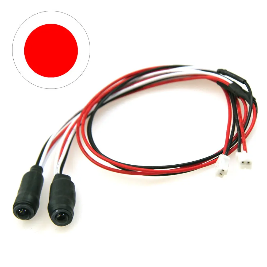 Eagle Racing Twin Action Angel Eyes Led 5Mm - Red/White 1