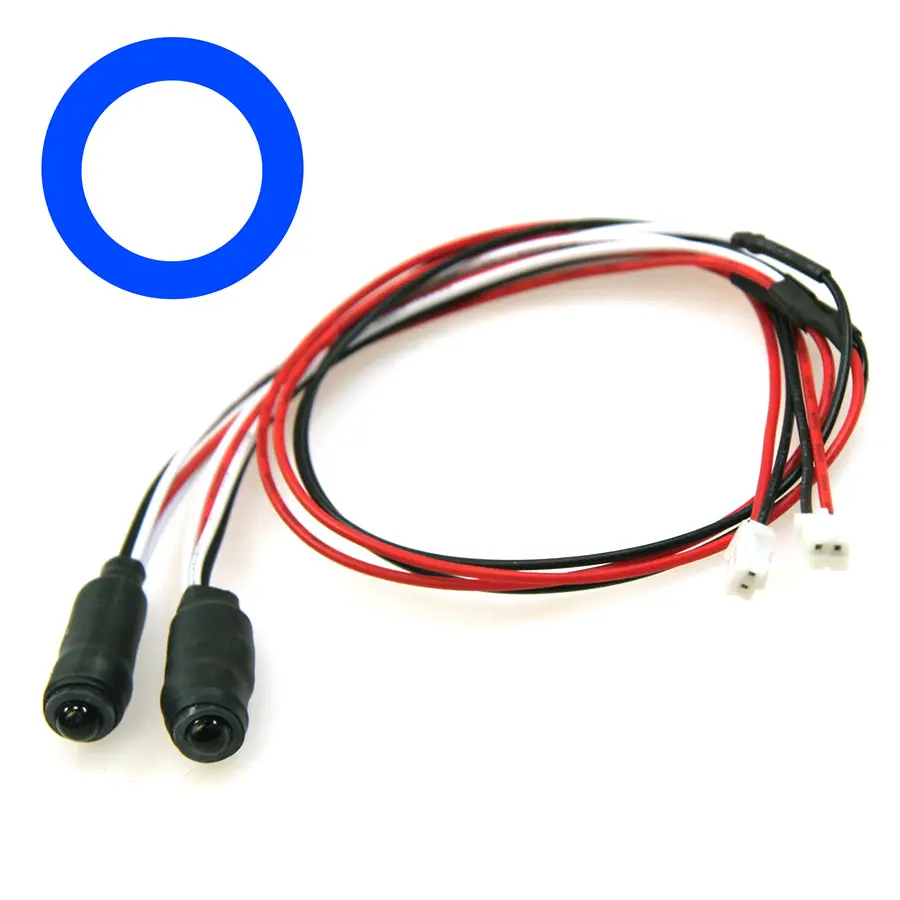 Eagle Racing Twin Action Angel Eyes Led 5Mm - White/Blue 1