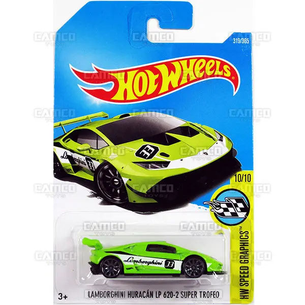 Lamborghini Huracan Lp 620-2 Super Trofeo #319 Green - 2017 Hot Wheels 1