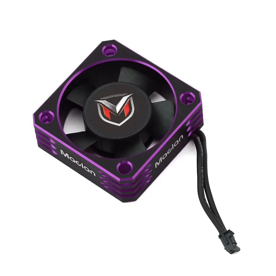 Maclan Alum. Hurricane V2 Fan - Black/Purple 1