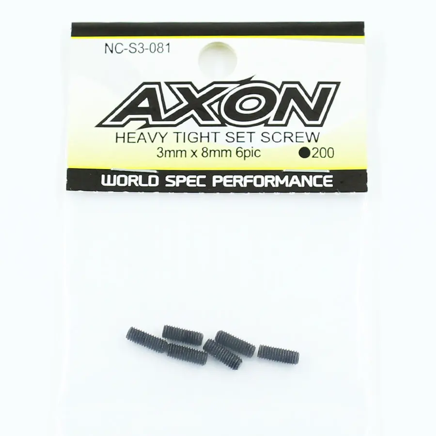 Axon Heavy Tight Set Screw 3 X 8 1