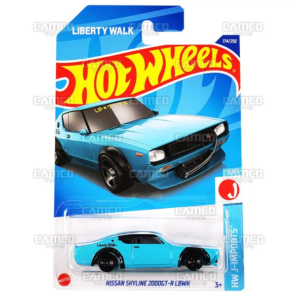 Nissan Skyline 2000Gt-R Lbwk #174 Blue - 2022 Hot Wheels 1