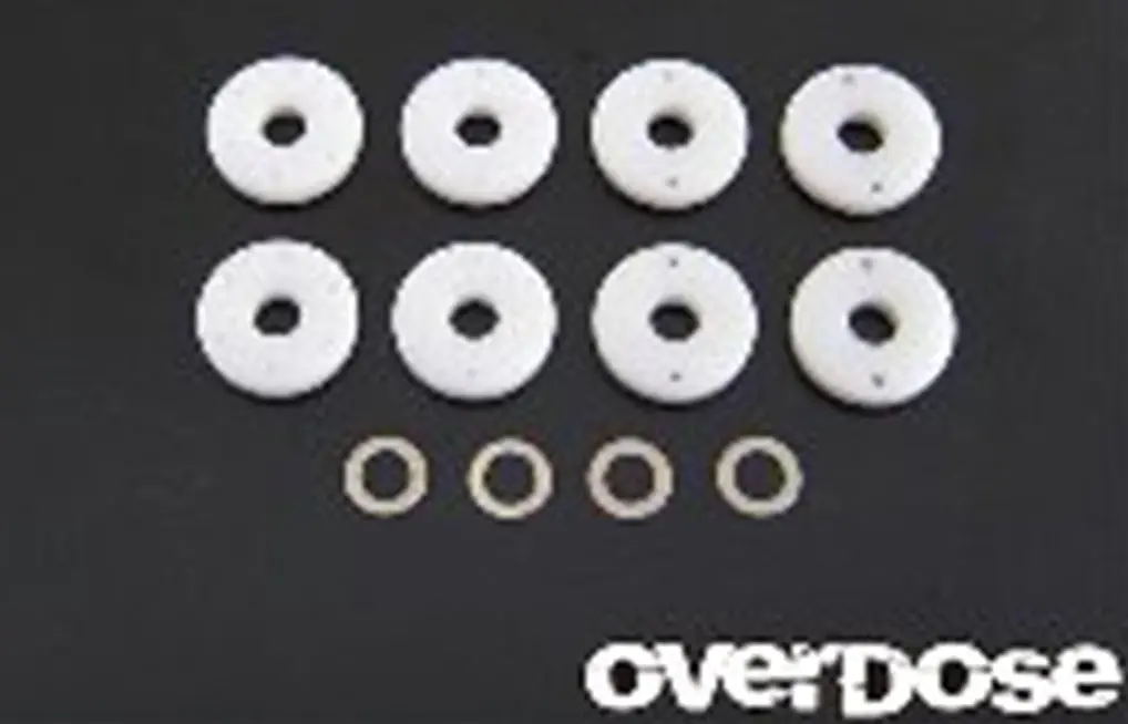 Overdose Machined Ptfe Shock Piston Set (Φ0.6, Φ0.7, Φ0.8, Blank) 1